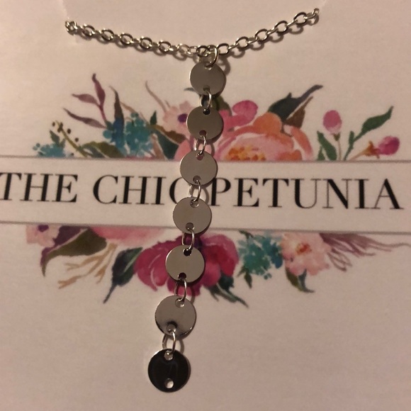 📀Round disc choker necklace. - Picture 2 of 3